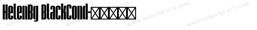 HelenBg BlackCond字体转换